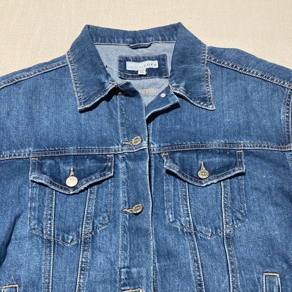 LOFT | Denim Trucker Jacket - Picture 3 of 16